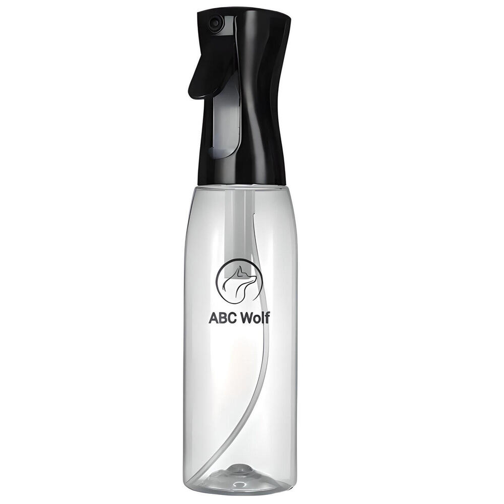 ABC Wolf (Black) Premium continuous water spray bottle for hair and plants